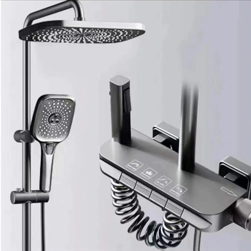 Modern Adjustable Swivel Shower Metal Shower Head Shower Faucet on Wall