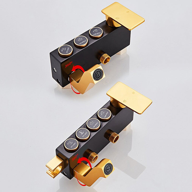 Modern Adjustable Swivel Shower Metal Shower Head Shower Faucet on Wall