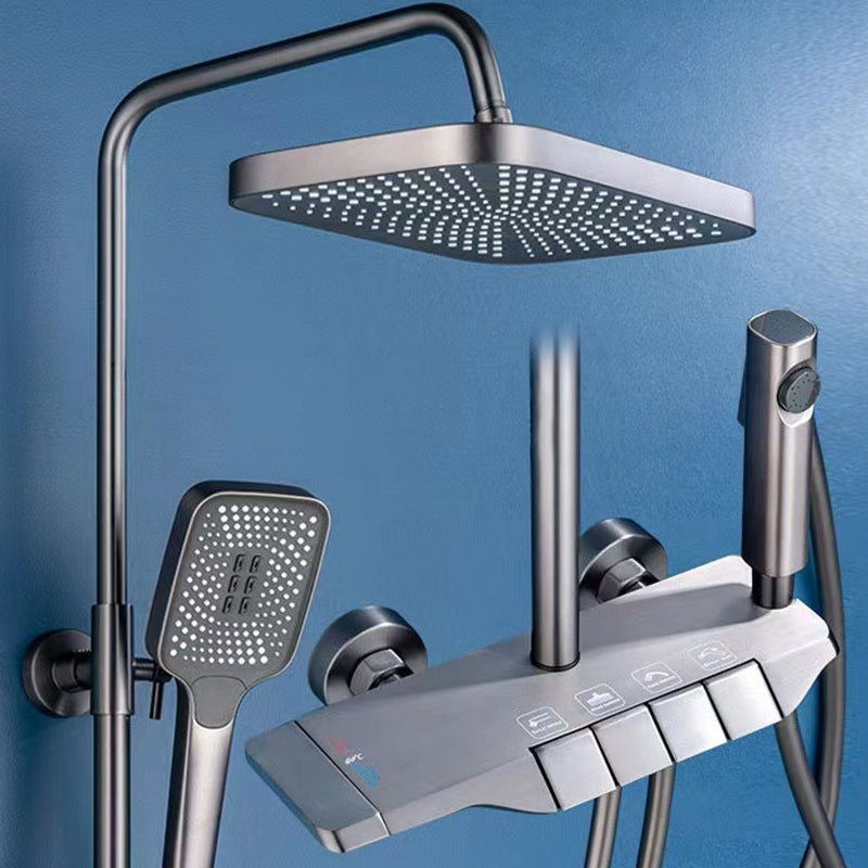 Modern Adjustable Swivel Shower Metal Shower Head Shower Faucet on Wall