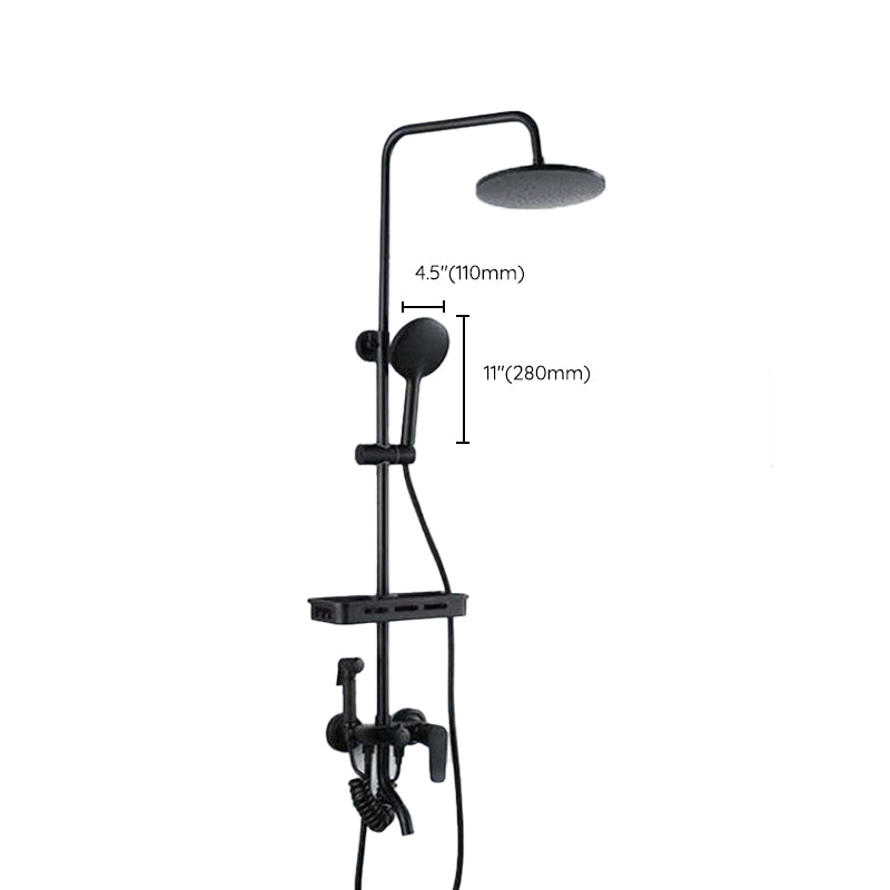 Modern Adjustable Swivel Shower Metal Shower Head Shower Faucet on Wall