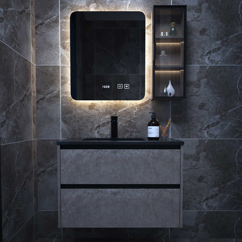 Modern Bathroom Sink Vanity Limestone with Mirror and 4 Drawers Bathroom Vanity Set
