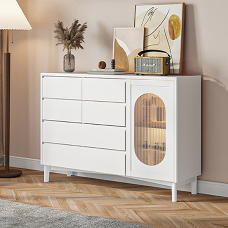 Traditional Storage Chest Solid Wood Storage Chest Dresser with 6 Drawers