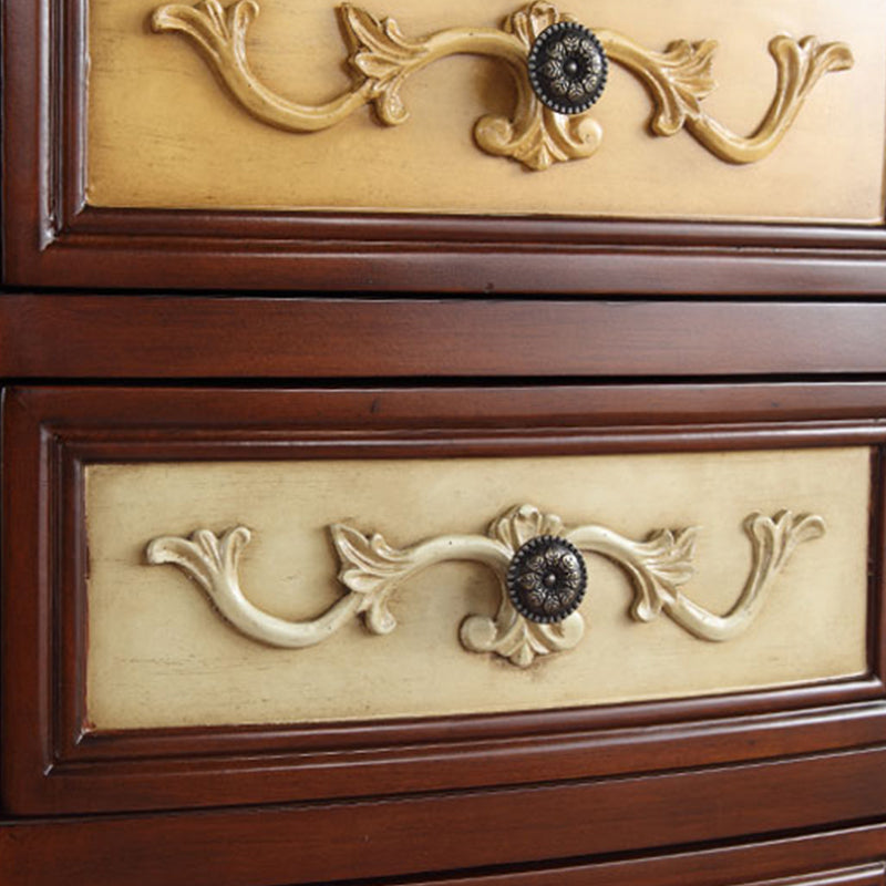 Traditional Storage Chest Manufactured Wood Dresser with 4 Drawers