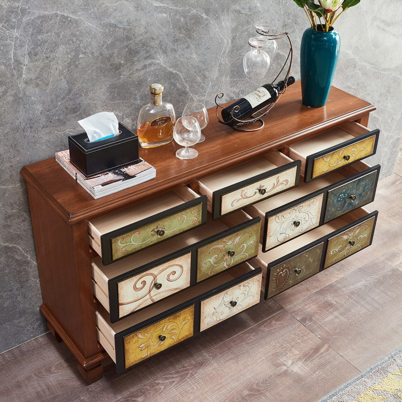 15.6-inch W Traditional Storage Chest Solid Wood Storage Chest Dresser