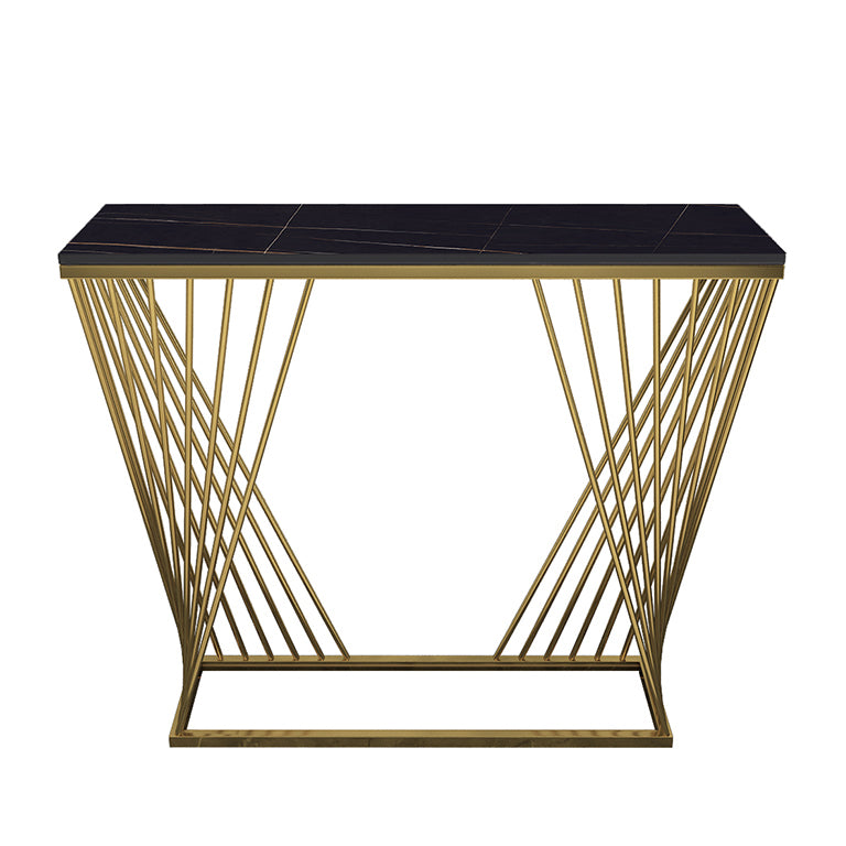 11.81" W Glam Console Accent Table Antique Finish Rectangle Console Sofa Table