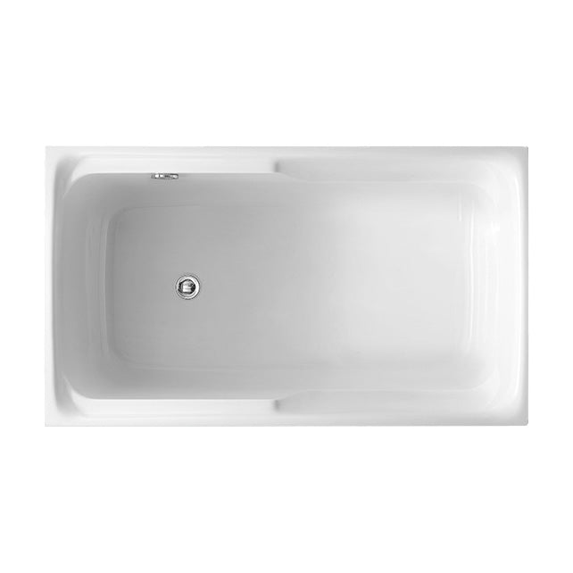 Back to Wall Small Tub Modern Soaking Rectangular Bathroom Bathtub