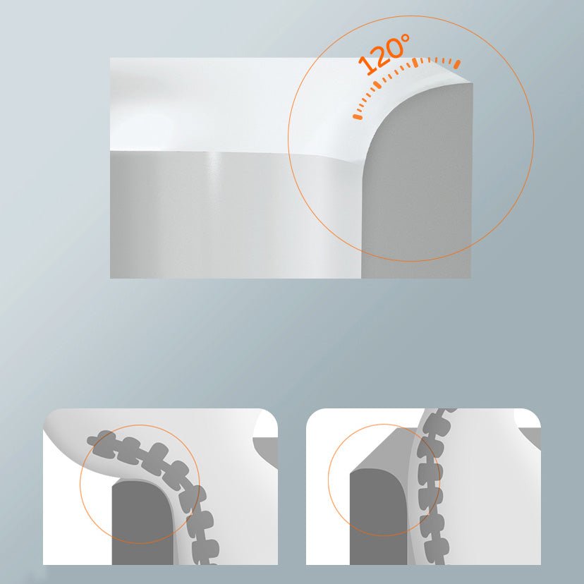 Back to Wall Small Tub Modern Soaking Rectangular Bathroom Bathtub