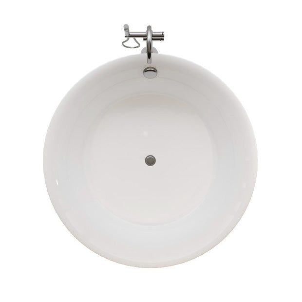 Modern Stand Alone Bathtub with Center Drain Acrylic Bath Tub