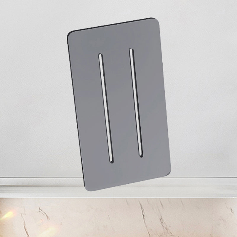 Modern Acrylic White Bathtub Rectangle Back to Wall with Drain Bath Tub