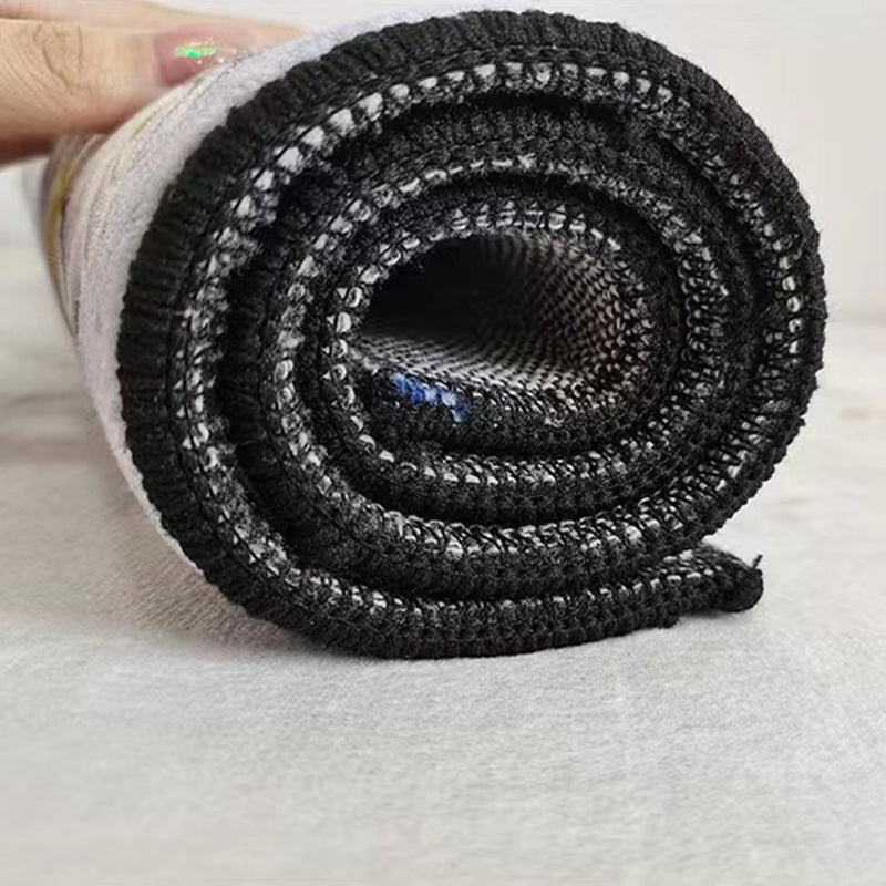 Beige Modern Rug Polyester Abstract Graphic Rug Washable Rug for Living Room