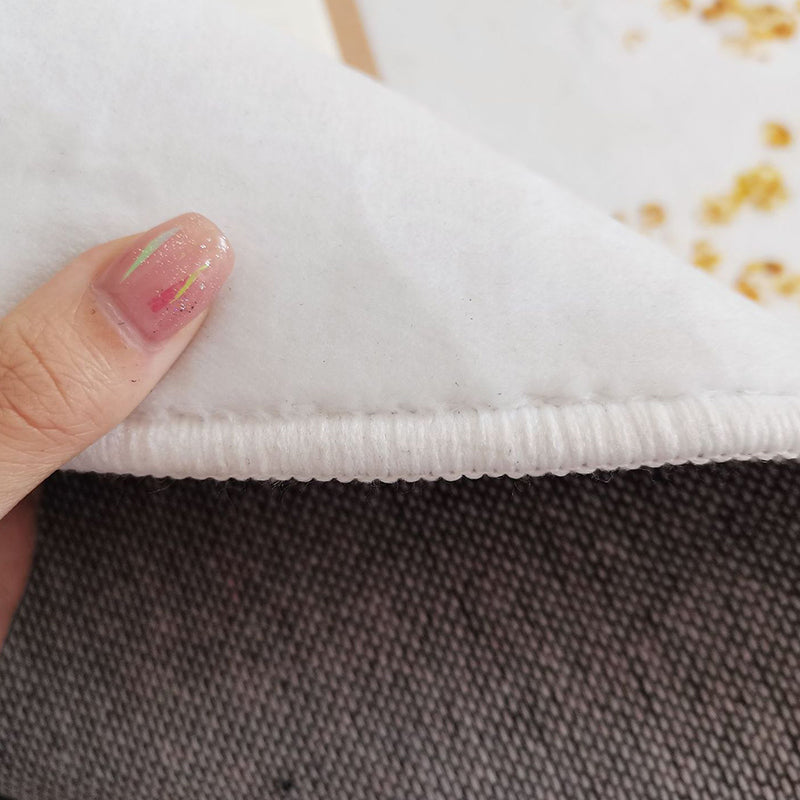 Beige Modern Rug Polyester Abstract Graphic Rug Washable Rug for Living Room