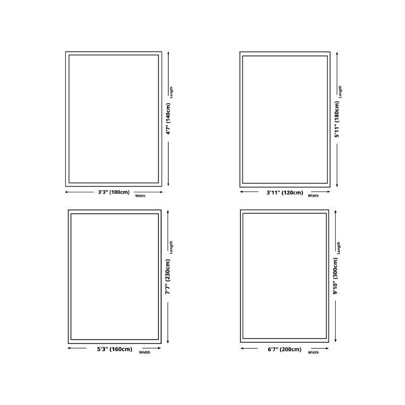 Beige Modern Rug Polyester Abstract Graphic Rug Washable Rug for Living Room