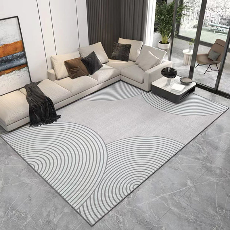 Simple Color Rug Polyester Color Piece Rug Stain Resistant Rug for Living Room