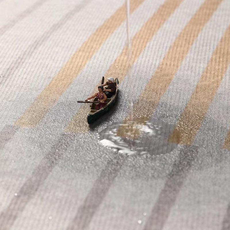 Simple Color Rug Polyester Color Piece Rug Stain Resistant Rug for Living Room