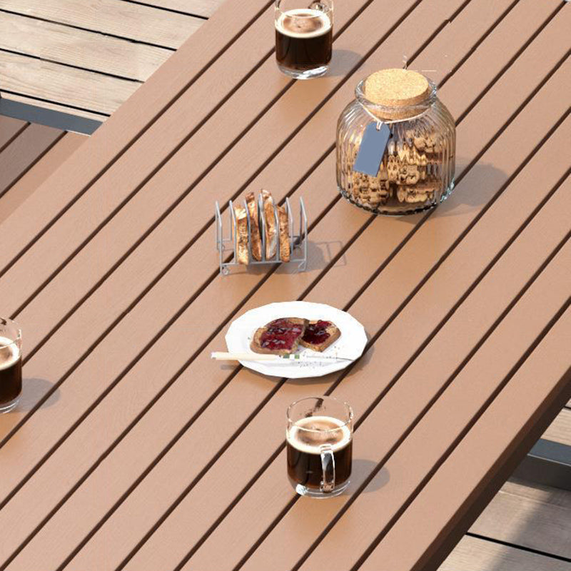 Modern 1/3 Pieces Rectangular Picnic Table Reclaimed Wood Dining Picnic Table