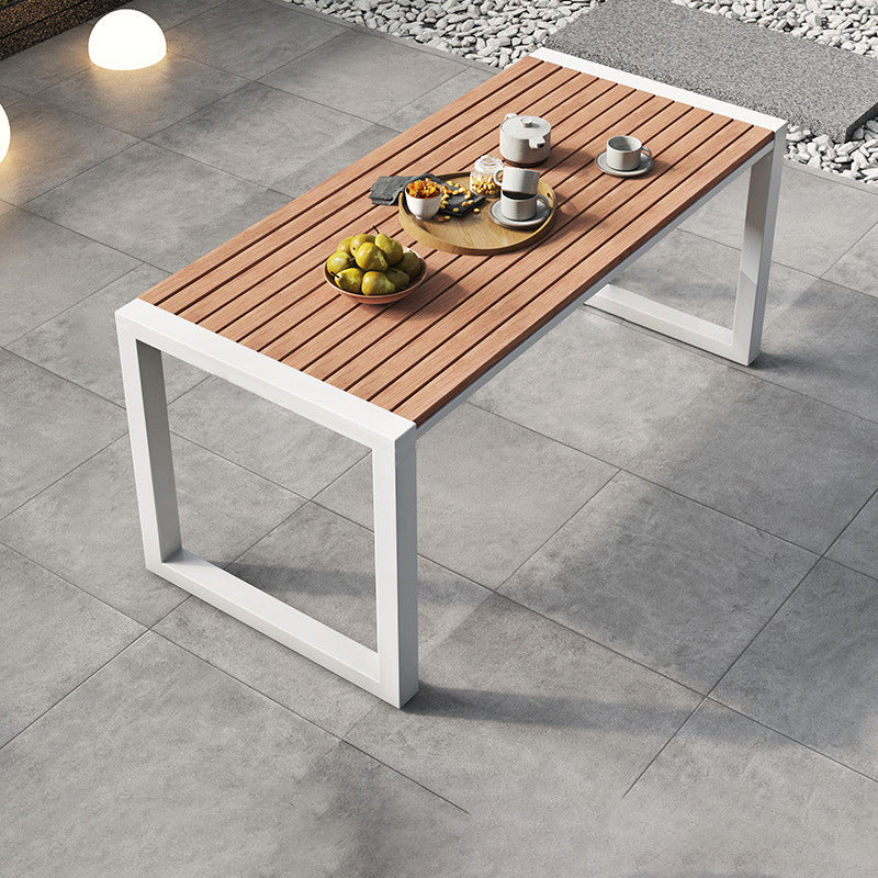 Modern 1/3/5/7 Pieces Rectangular Picnic Table Manufactured Wood Dining Picnic Table