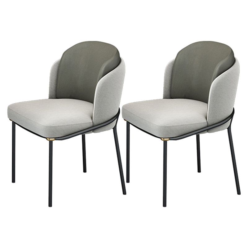 White Faux Marble Top Dining Table Set 1/2/5 Pieces Round Dining Set with Padded Chairs