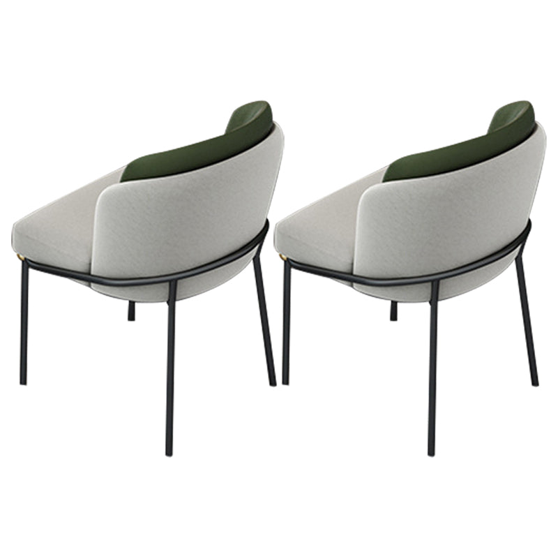 White Faux Marble Top Dining Table Set 1/2/5 Pieces Round Dining Set with Padded Chairs