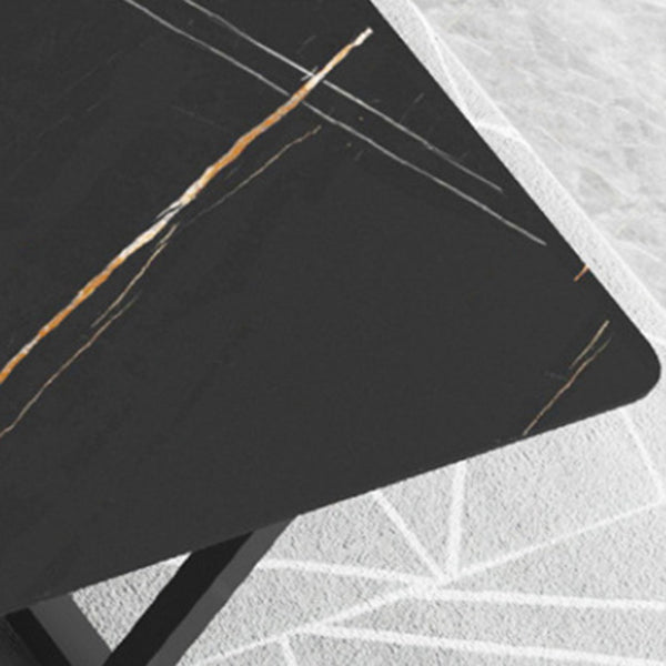 Modern 1/5 Pieces Dining Set Rectangle Stone Dining Table Set for Living Room