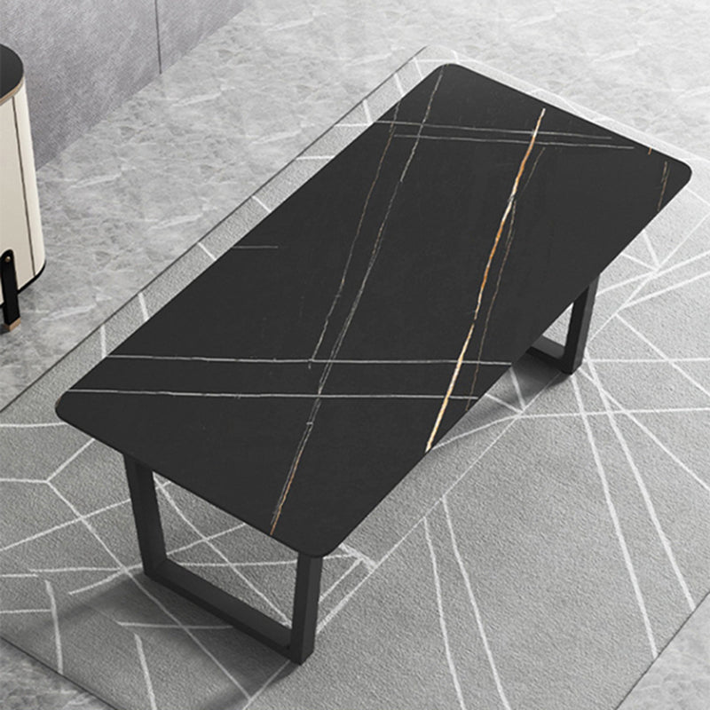 Modern 1/5 Pieces Dining Set Rectangle Stone Dining Table Set for Living Room