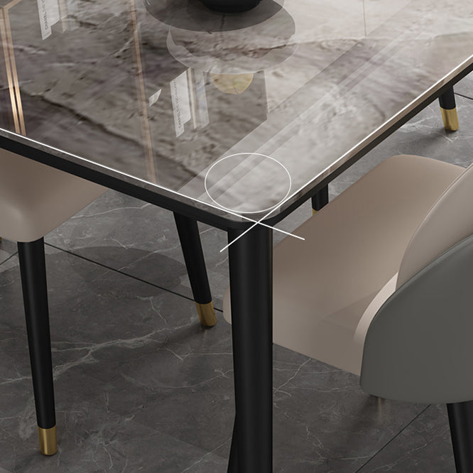 Modern 1/2/5/7 Pieces Dining Set Rectangle Faux Marble Dining Table for Dining Room