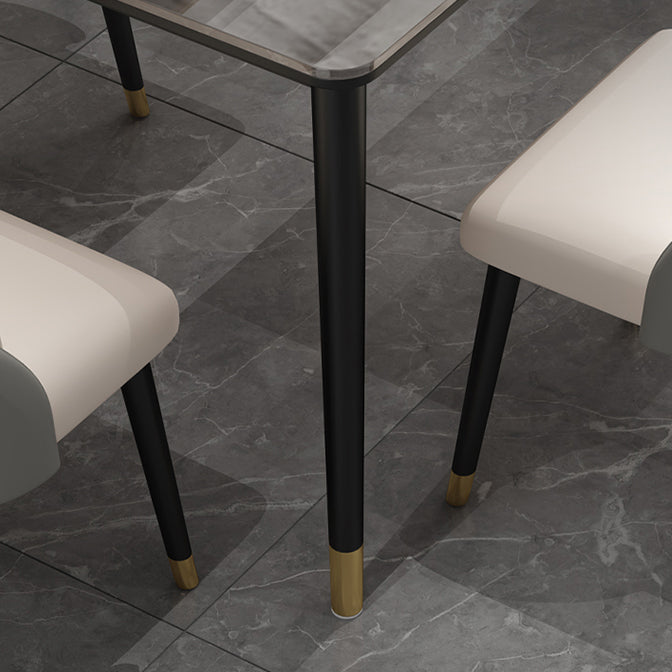 Modern 1/2/5/7 Pieces Dining Set Rectangle Faux Marble Dining Table for Dining Room