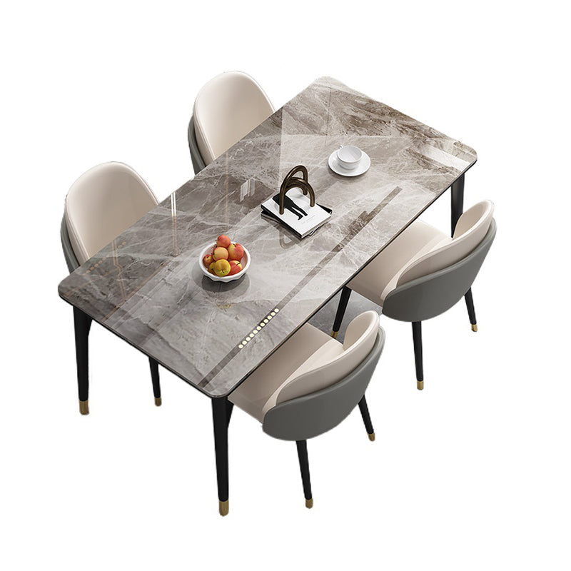 Modern 1/2/5/7 Pieces Dining Set Rectangle Faux Marble Dining Table for Dining Room