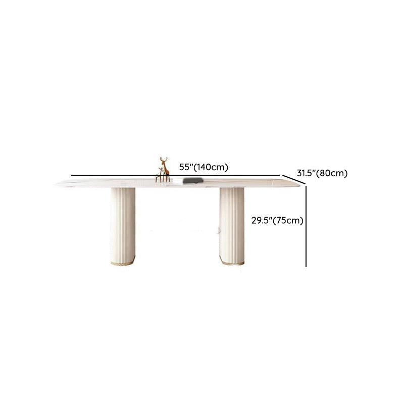 Modern 1/4/5/7 Pieces Dining Set Rectangle Stone Dining Table Set for Dining Room