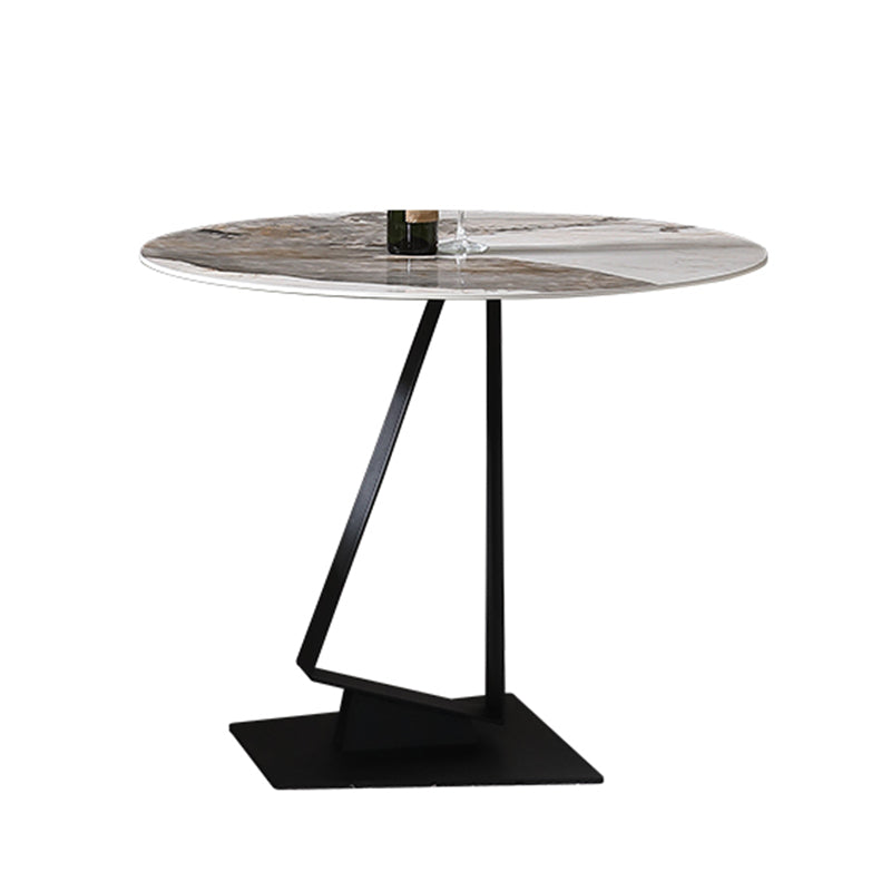 Glossy White Stone Dining Table Set 1/2/3/4 Pieces Modern Dinette Set for Kitchen