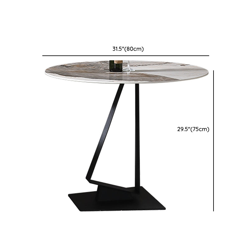 Glossy White Stone Dining Table Set 1/2/3/4 Pieces Modern Dinette Set for Kitchen