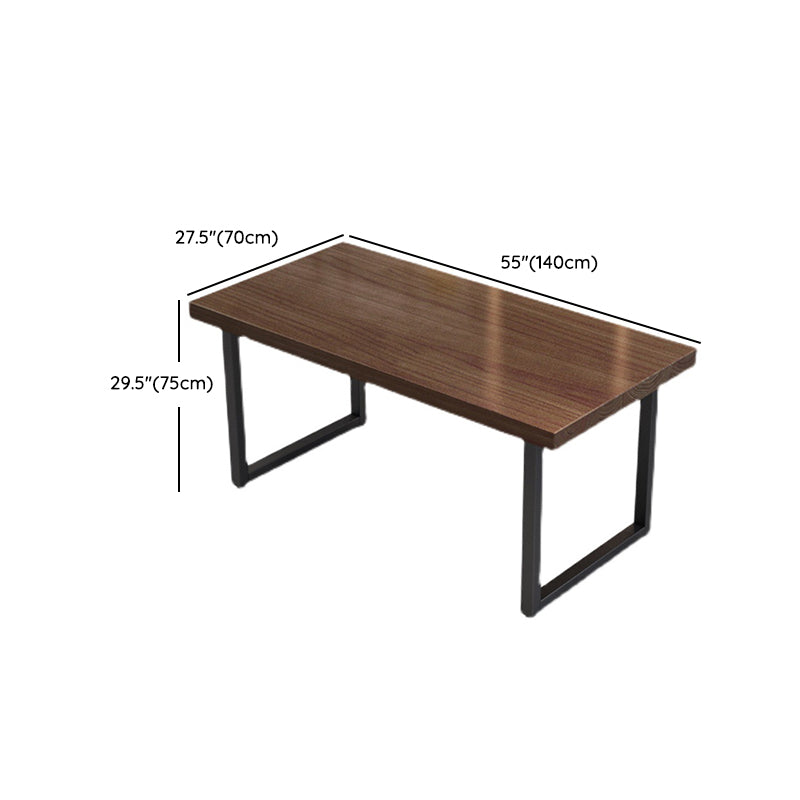 Industrial Dark Brown Dining Set 1/2/5/7 Pieces Solid Wood Dinette Set for Home