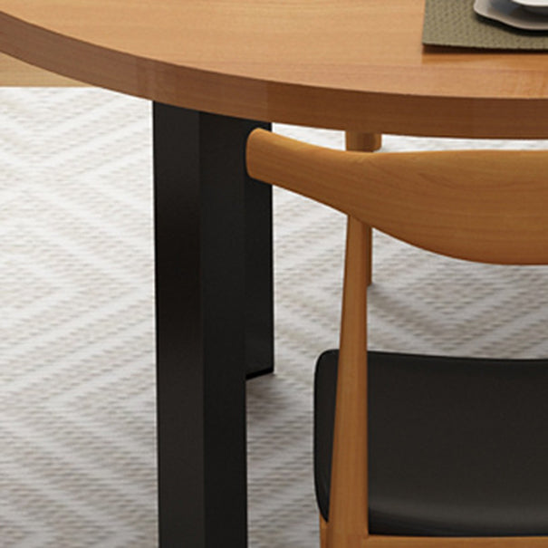 Solid Wood Round Dining Table Set 1/2/5 Pieces Dinette Set for Home