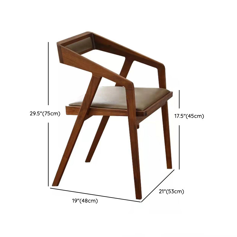 Brown Solid Wood Dining Table Set 1/2/5/7 Pieces Industrial Dinette Set for Home