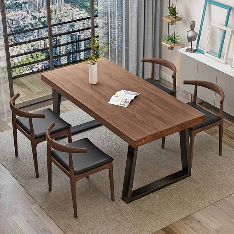 Industrial Pine Wood Dining Table Set 1/2/5 Pieces Dinette Set for Kitchen