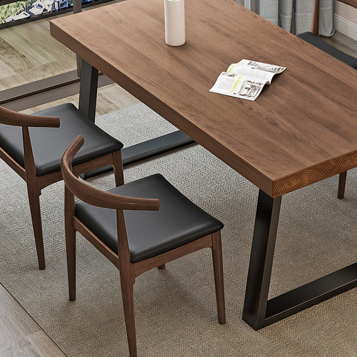 Industrial Pine Wood Dining Table Set 1/2/5 Pieces Dinette Set for Kitchen