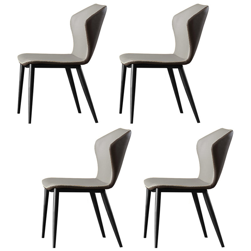 Modern Stone Dining Set 1/4/5/7 Pieces Rectangle Dining Table Set with Wingback Chairs