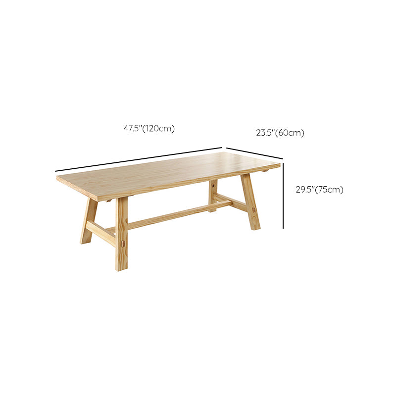 Modern Dining Set 1/3/5/6 Pcs Solid Wood Dining Table and Chairs