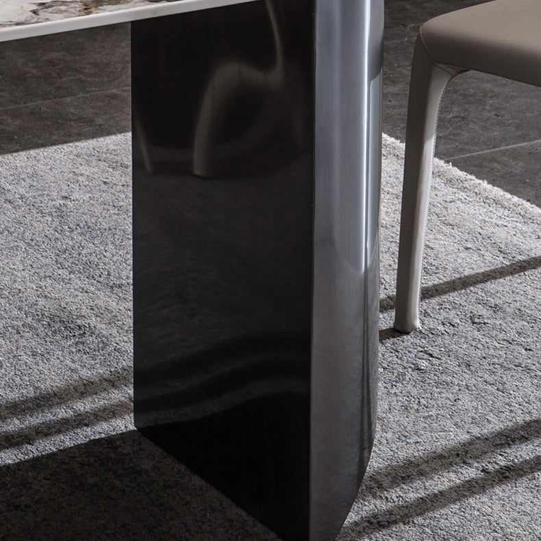 Glam Style Dinette Set for Home 1/2/3/5/6 Pieces Glossy White Dining Table Set