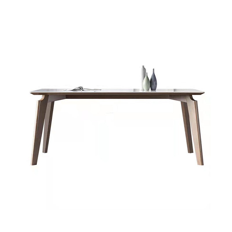 White Rectangle Dining Table Set 1/4/5 Pieces Wooden Dinette Set for Home