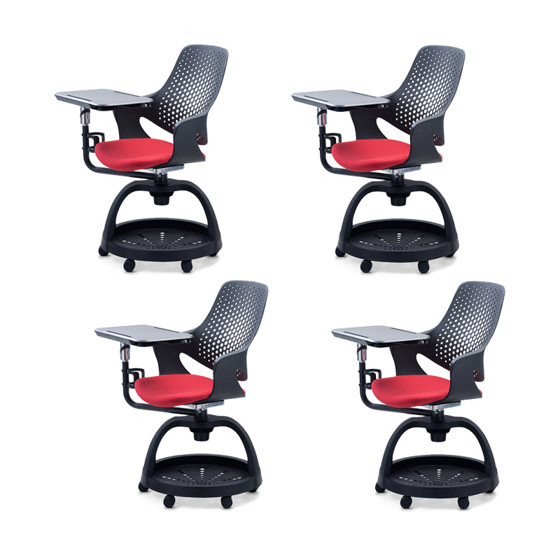 Modern No Distressing Conference Chair Plastic with Swivel Wheels Chair