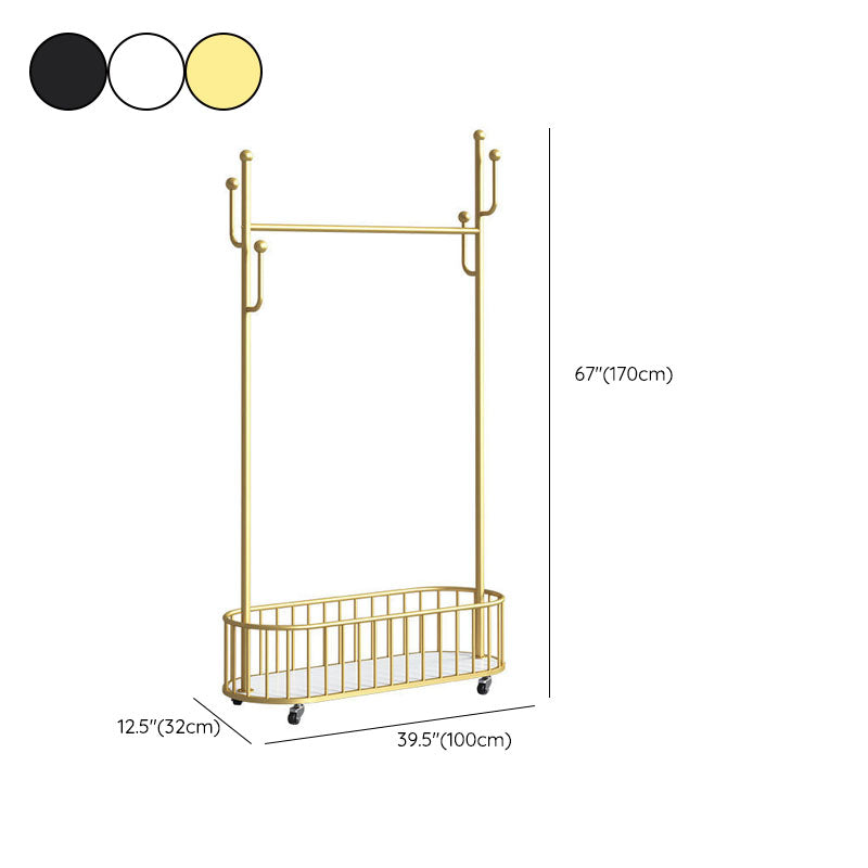 Modern Style Coat Rack Solid Color Free Standing Hooks Design Coat Rack