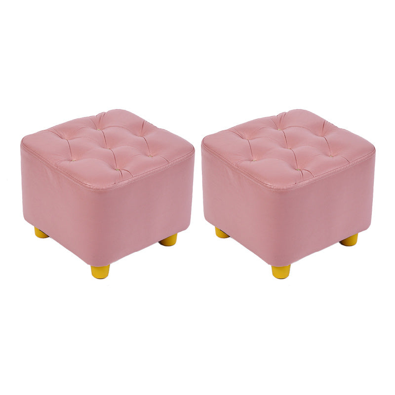 Modern Standard Pouf Water Resistant Square Cube for Home Decor