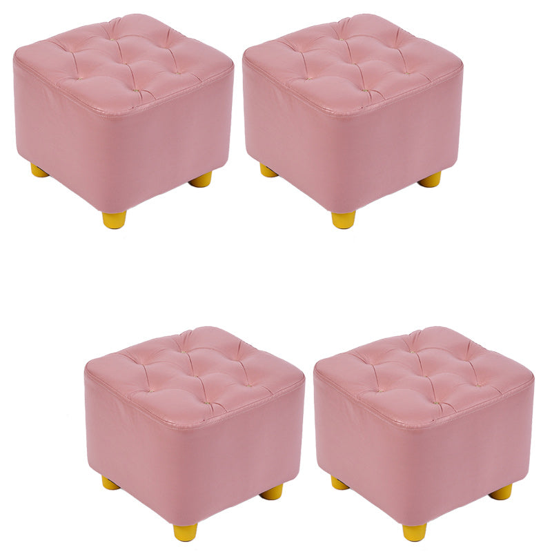Modern Standard Pouf Water Resistant Square Cube for Home Decor