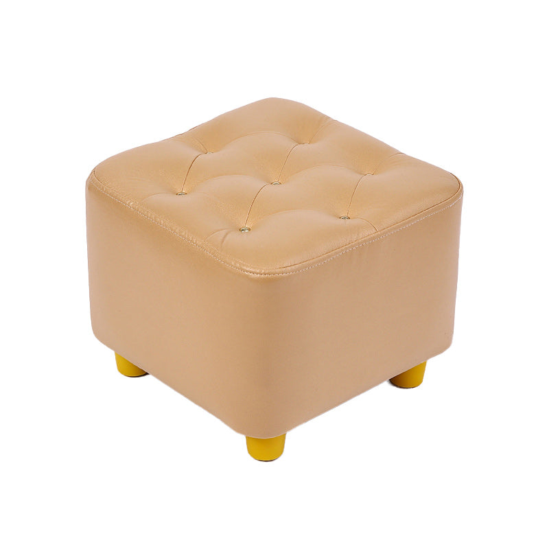 Modern Standard Pouf Water Resistant Square Cube for Home Decor