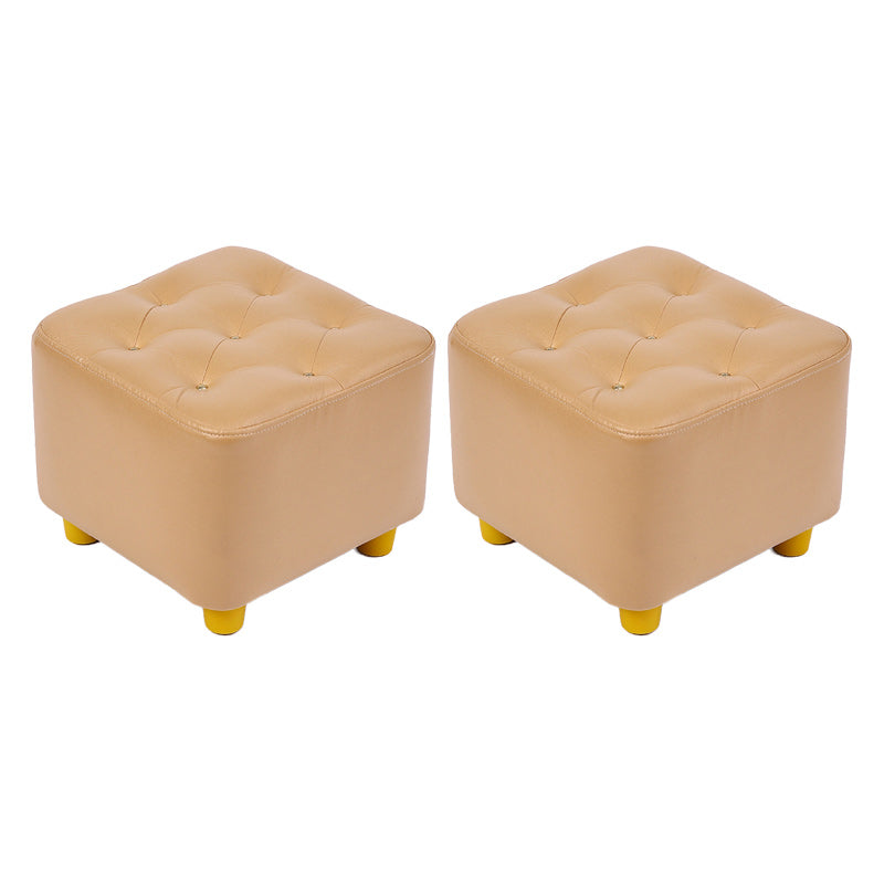 Modern Standard Pouf Water Resistant Square Cube for Home Decor