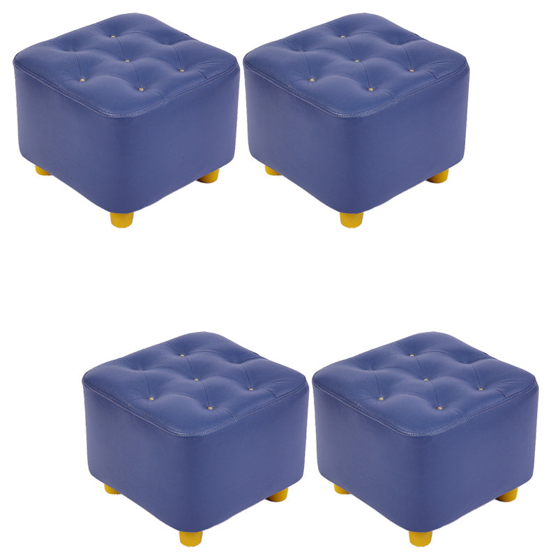 Modern Standard Pouf Water Resistant Square Cube for Home Decor