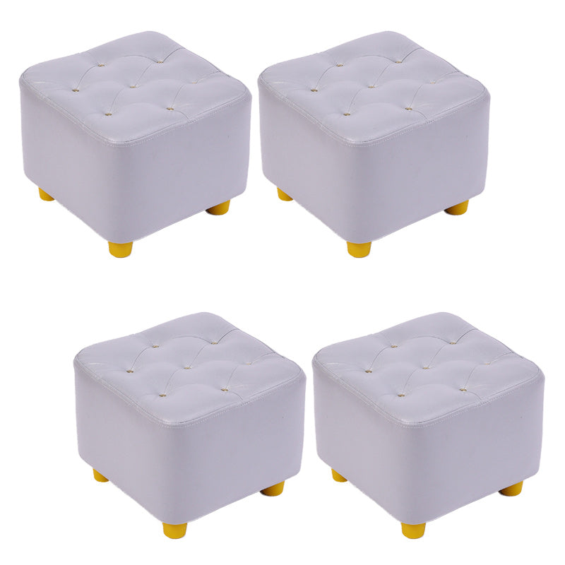 Modern Standard Pouf Water Resistant Square Cube for Home Decor