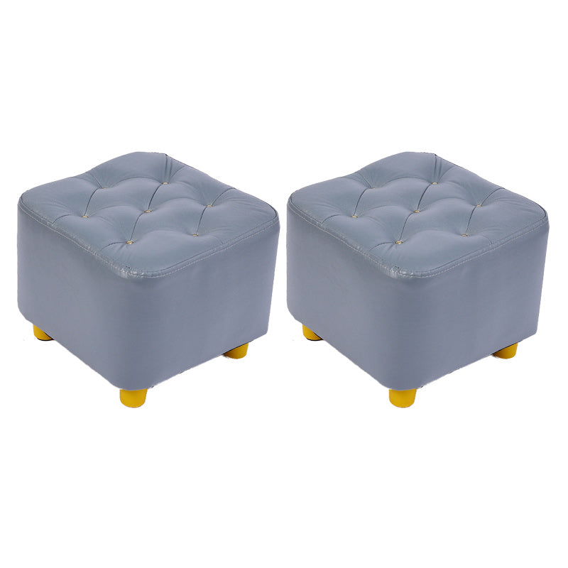 Modern Standard Pouf Water Resistant Square Cube for Home Decor