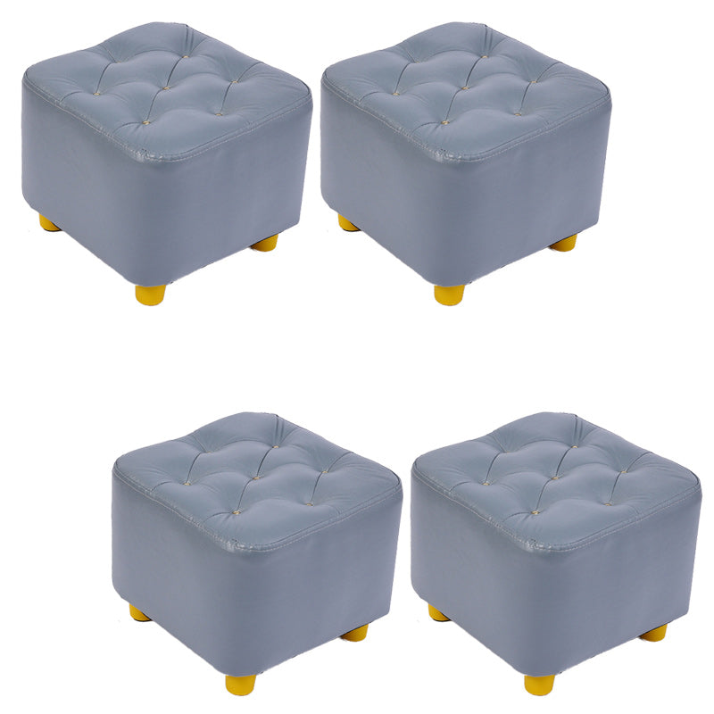 Modern Standard Pouf Water Resistant Square Cube for Home Decor