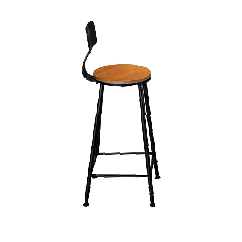 Contemporary Style Counter Stool Low Back Armless Bar Stool for Indoor
